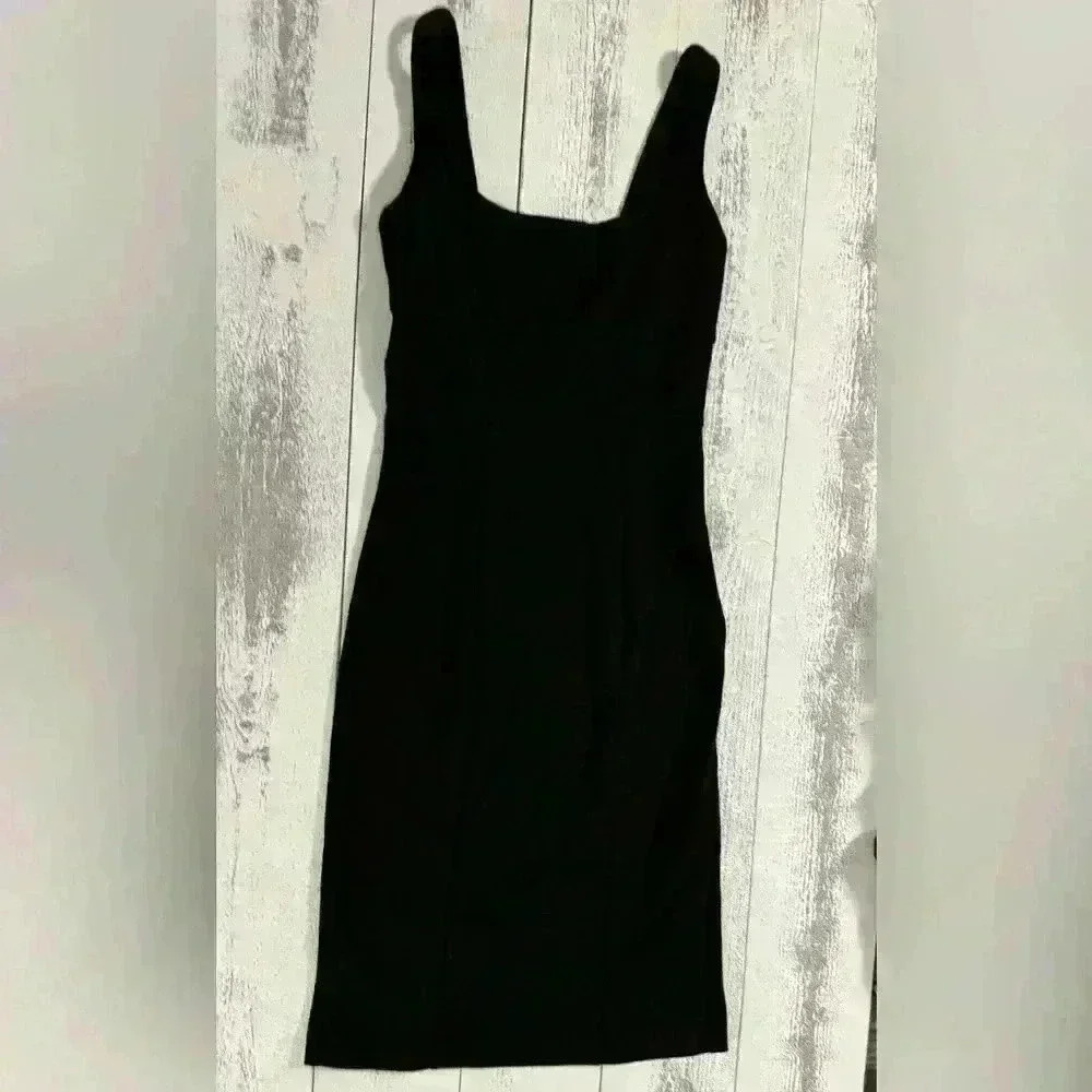 EUC Diane Von Furstenburge - DVF Bodycon Black Bridget Dress Size 2 - Picture 15 of 15